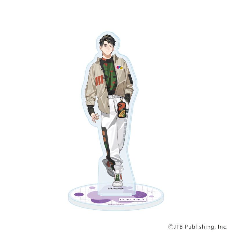 アクリルスタンド「連れてって！るるぶさん」14/るるぶ福岡(公式イラスト)