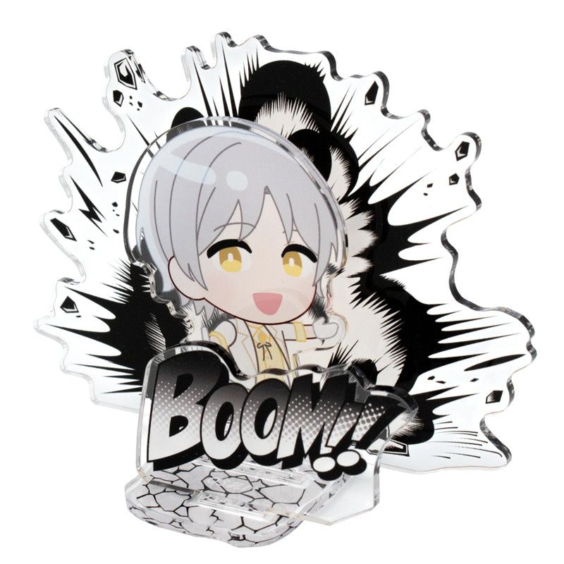 推し活背景ジオラマぷち29/爆破(モノクロ)【推し活】