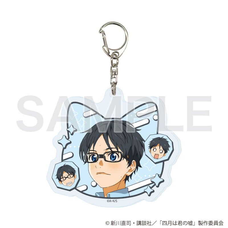 アクリルキーホルダー「TVアニメ『四月は君の嘘』」01/コンプリートセット(全8種)(公式イラスト)
