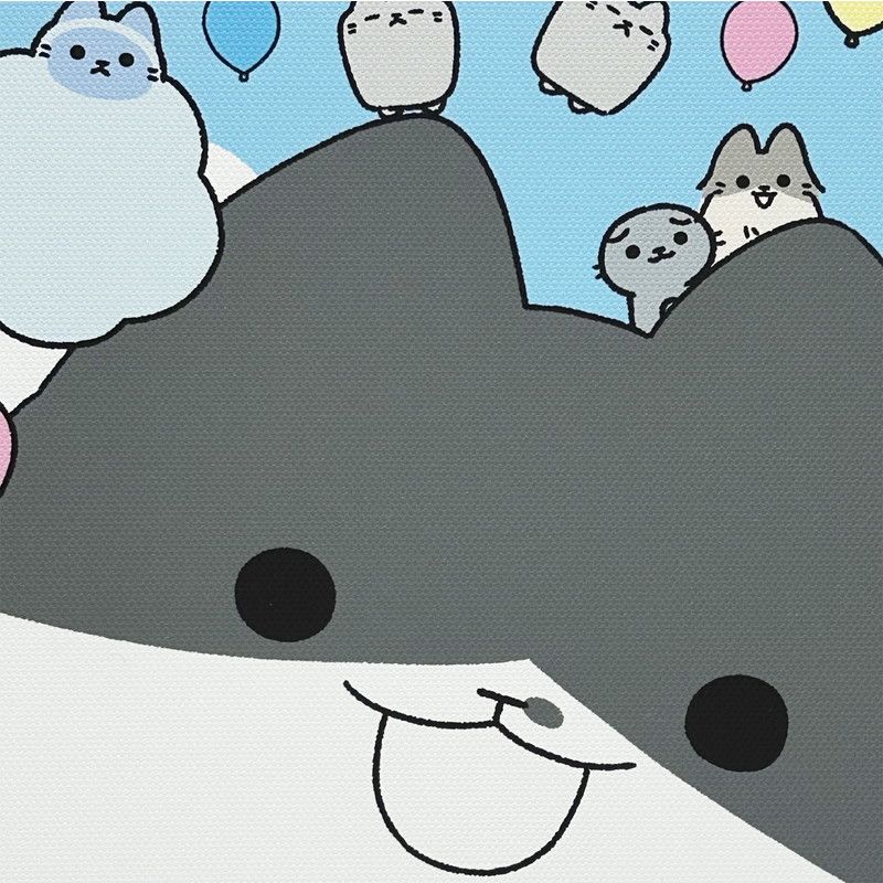 「ねこようかいのおいわい！」 ぱんだにあ先生直筆サイン・ナンバリング入り 『ねこようかい』描き下ろしキャンバスアート