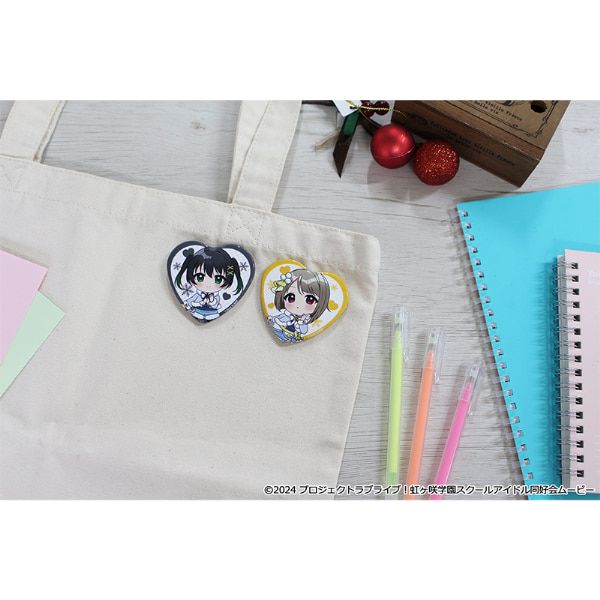 ラブライブ！虹ヶ咲学園スクールアイドル同好会 ぷちちょこトレーディングハート型缶バッジ ウィンター衣装ver.(BOX)