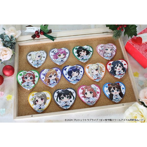 ラブライブ！虹ヶ咲学園スクールアイドル同好会 ぷちちょこトレーディングハート型缶バッジ ウィンター衣装ver.(PCS)