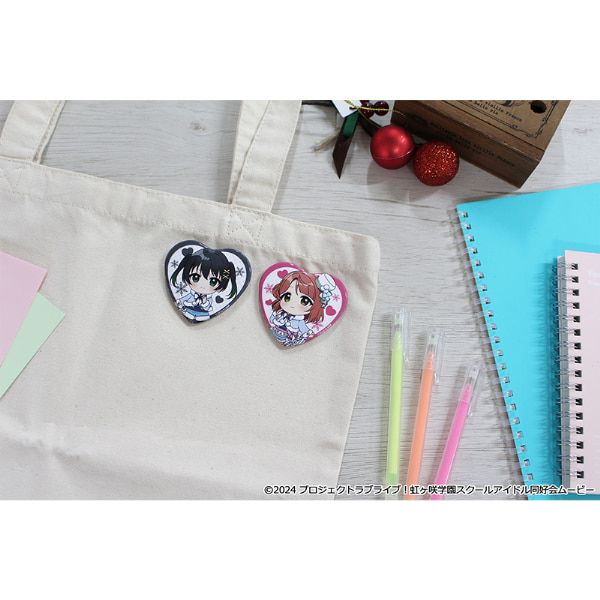ラブライブ！虹ヶ咲学園スクールアイドル同好会 ぷちちょこトレーディングハート型缶バッジ ウィンター衣装ver.(PCS)