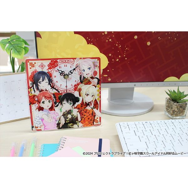 ラブライブ！虹ヶ咲学園スクールアイドル同好会 アクリル置時計【2年生】