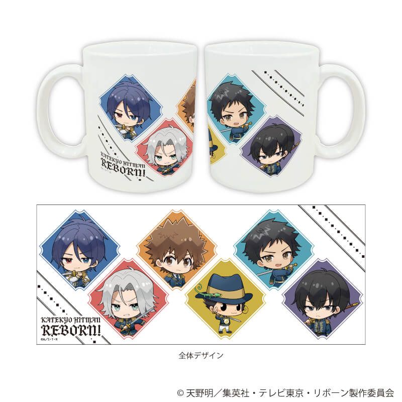 マグカップ(フルカラー)「家庭教師ヒットマンREBORN!」01/コマ割りデザイン 騎士Ver.(ミニキャライラスト)