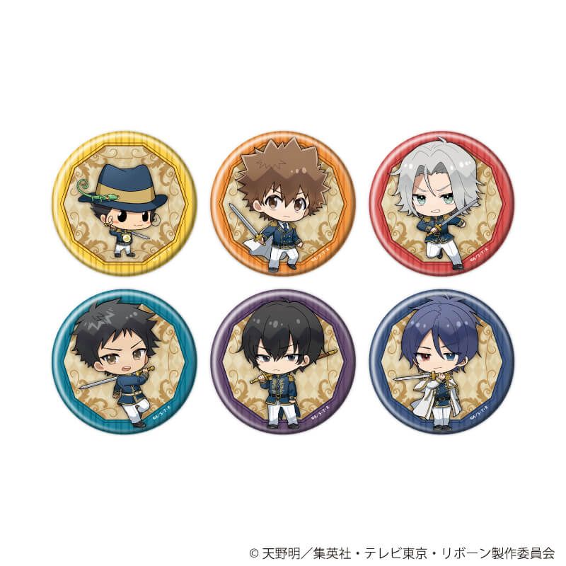 缶バッジ「家庭教師ヒットマンREBORN!」75/コンプリートセット(全6種) 騎士Ver.(ミニキャライラスト)