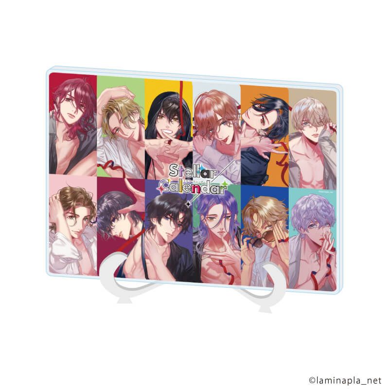 アクリルアートボード(A5サイズ)「Stellar Calendar」01/コマ割りデザイン(公式イラスト)