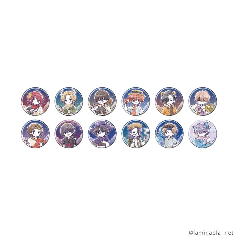 缶バッジ「Stellar Calendar」02/コンプリートセット(全12種) 星座Ver.(グラフアートイラスト)