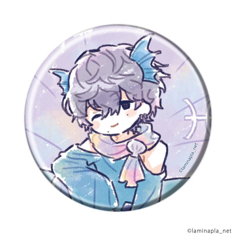 缶バッジ「Stellar Calendar」02/コンプリートセット(全12種) 星座Ver.(グラフアートイラスト)