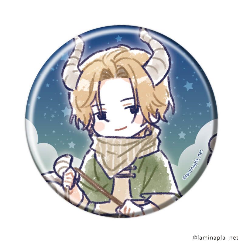 缶バッジ「Stellar Calendar」02/ブラインド(12種) 星座Ver.(グラフアートイラスト)