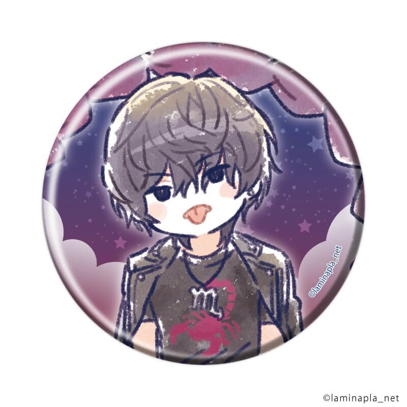 缶バッジ「Stellar Calendar」02/ブラインド(12種) 星座Ver.(グラフアートイラスト)