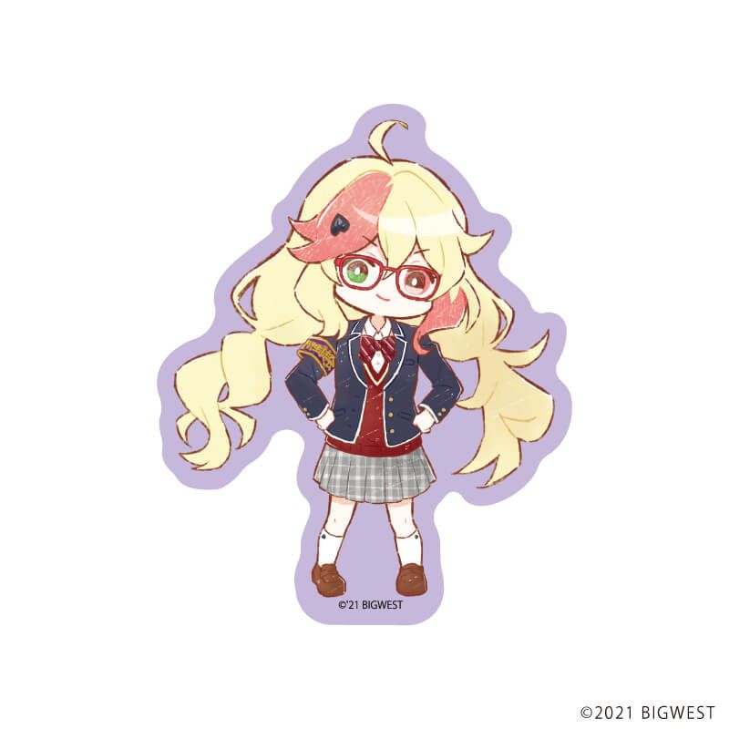 ダイカットステッカー「劇場版マクロスΔ 絶対LIVE!!!!!!」26/闇フレイア 生徒会ver.(グラフアートイラスト)