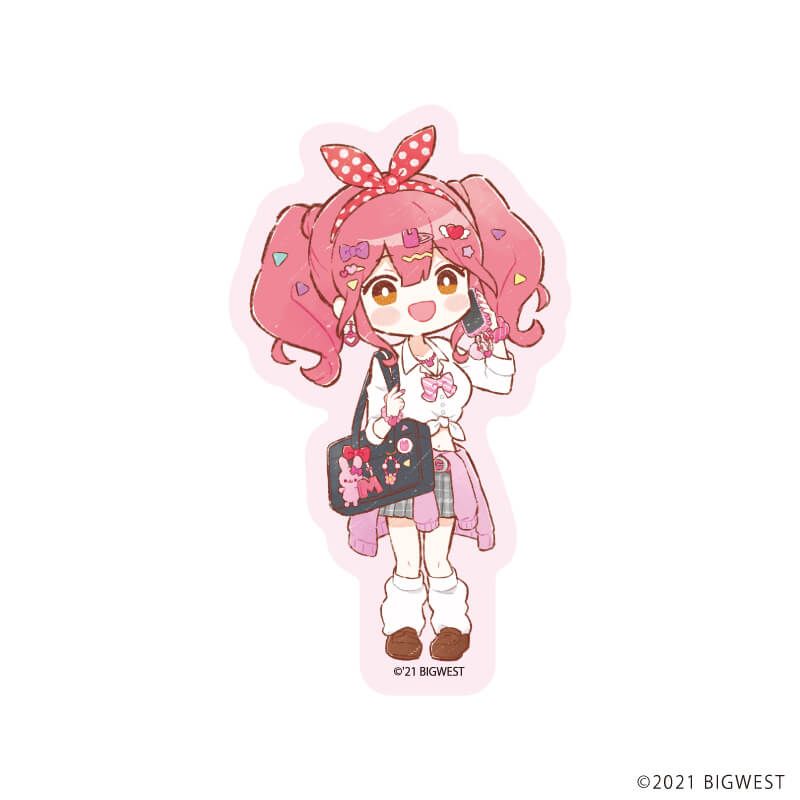 ダイカットステッカー「劇場版マクロスΔ 絶対LIVE!!!!!!」25/マキナ・中島 ギャルver.(グラフアートイラスト)