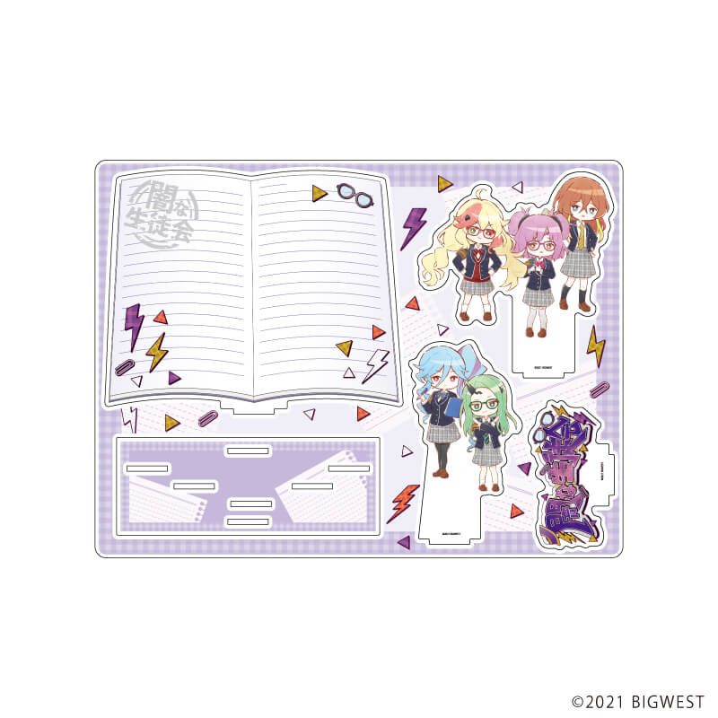 アクリルジオラマ「劇場版マクロスΔ 絶対LIVE!!!!!!」04/ヤミキューレ 生徒会ver.(グラフアートイラスト)