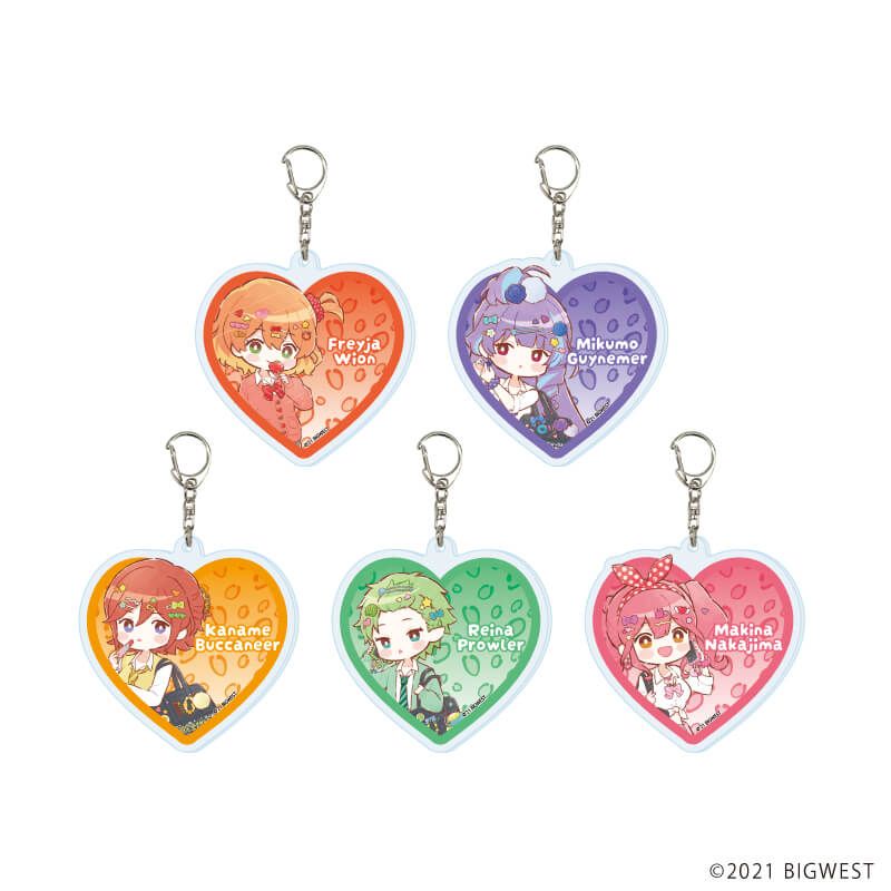 アクリルキーホルダー「劇場版マクロスΔ 絶対LIVE!!!!!!」07/ギャルvs生徒会ver. コンプリートセット(全5種)(グラフアートイラスト)