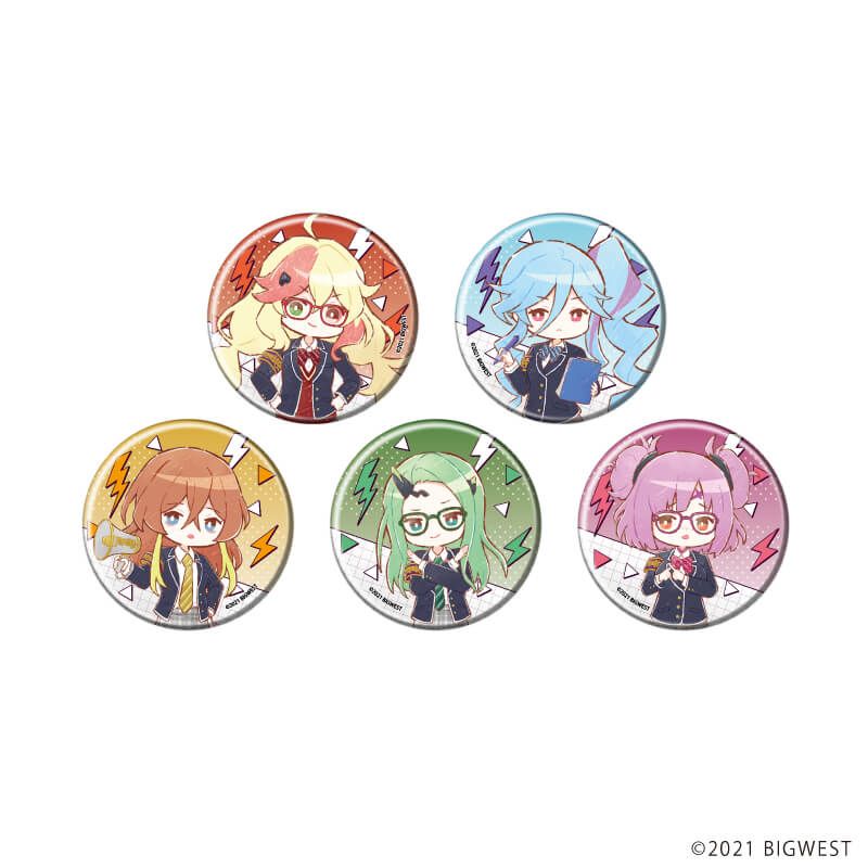 缶バッジ「劇場版マクロスΔ 絶対LIVE!!!!!!」10/ギャルvs生徒会ver. コンプリートセット(全5種)(グラフアートイラスト)