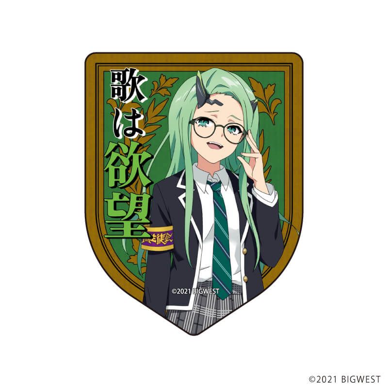 ダイカットステッカー「劇場版マクロスΔ 絶対LIVE!!!!!!」19/闇レイナ 生徒会ver.(描き起こしイラスト)