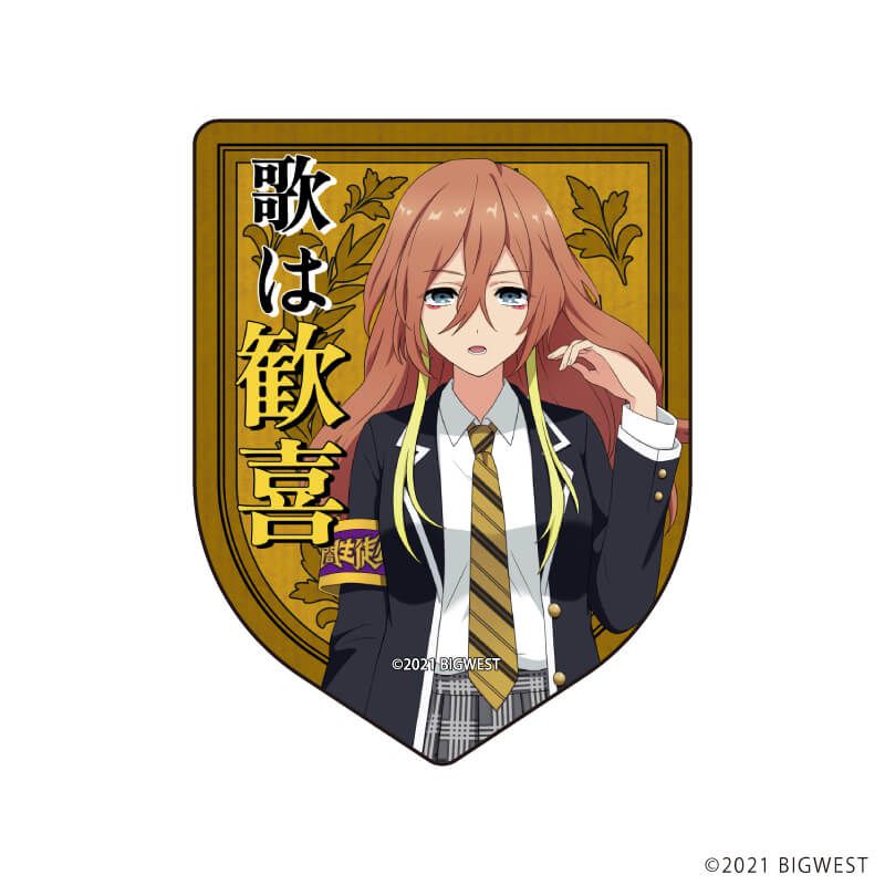 ダイカットステッカー「劇場版マクロスΔ 絶対LIVE!!!!!!」18/闇カナメ 生徒会ver.(描き起こしイラスト)