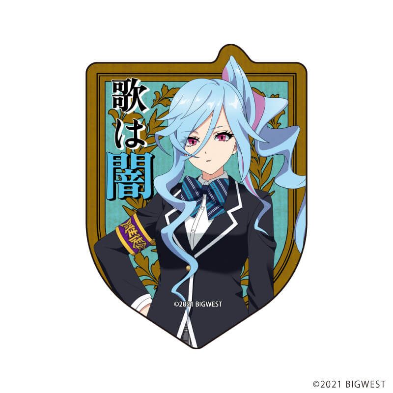 ダイカットステッカー「劇場版マクロスΔ 絶対LIVE!!!!!!」17/闇雲 生徒会ver.(描き起こしイラスト)