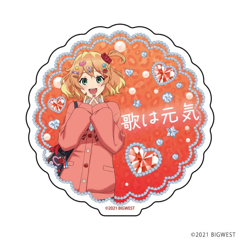 ダイカットステッカー「劇場版マクロスΔ 絶対LIVE!!!!!!」11/フレイア・ヴィオン ギャルver.(描き起こしイラスト)