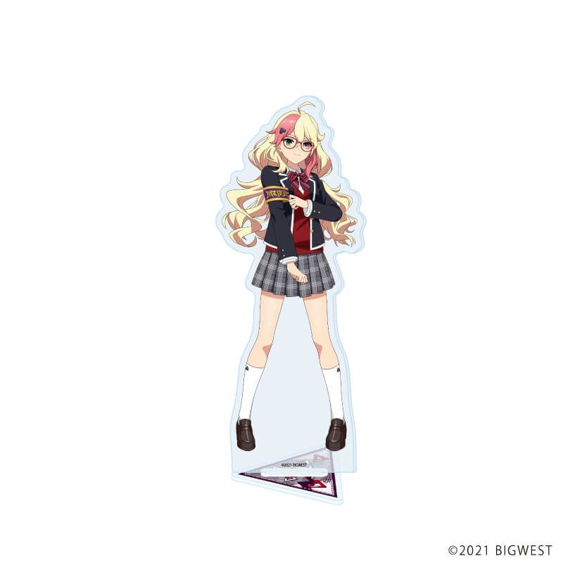 アクリルスタンド「劇場版マクロスΔ 絶対LIVE!!!!!!」16/闇フレイア 生徒会ver.(描き起こしイラスト)