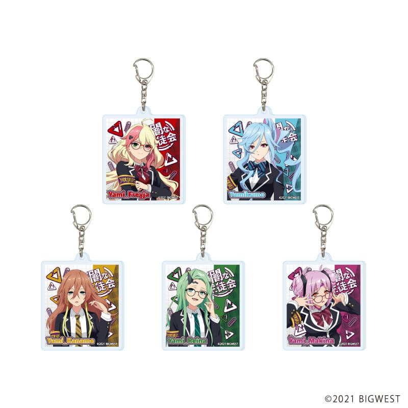 アクリルキーホルダー「劇場版マクロスΔ 絶対LIVE!!!!!!」06/ギャルvs生徒会ver. コンプリートセット(全5種)(描き起こしイラスト)