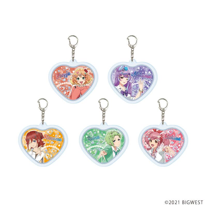 アクリルキーホルダー「劇場版マクロスΔ 絶対LIVE!!!!!!」05/ギャルvs生徒会ver. コンプリートセット(全5種)(描き起こしイラスト)