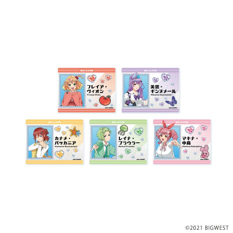 アクリルカード「劇場版マクロスΔ 絶対LIVE!!!!!!」03/ギャルvs生徒会ver. コンプリートセット(全5種)(描き起こしイラスト)