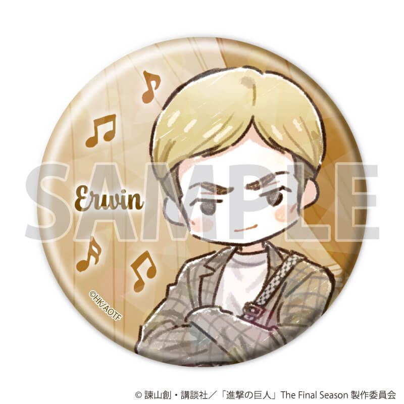 ホログラム缶バッジ(57mm)「TVアニメ『進撃の巨人』」02/ジャズver. Bセット コンプリートセット(全6種)(グラフアートイラスト)