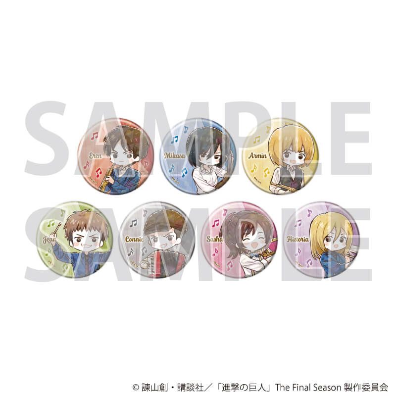 ホログラム缶バッジ(57mm)「TVアニメ『進撃の巨人』」01/ジャズver. Aセット コンプリートセット(全7種)(グラフアートイラスト)