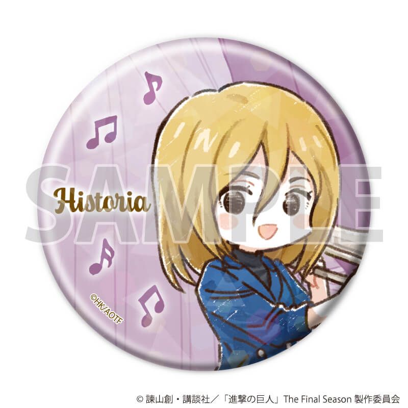 ホログラム缶バッジ(57mm)「TVアニメ『進撃の巨人』」01/ジャズver. Aセット コンプリートセット(全7種)(グラフアートイラスト)