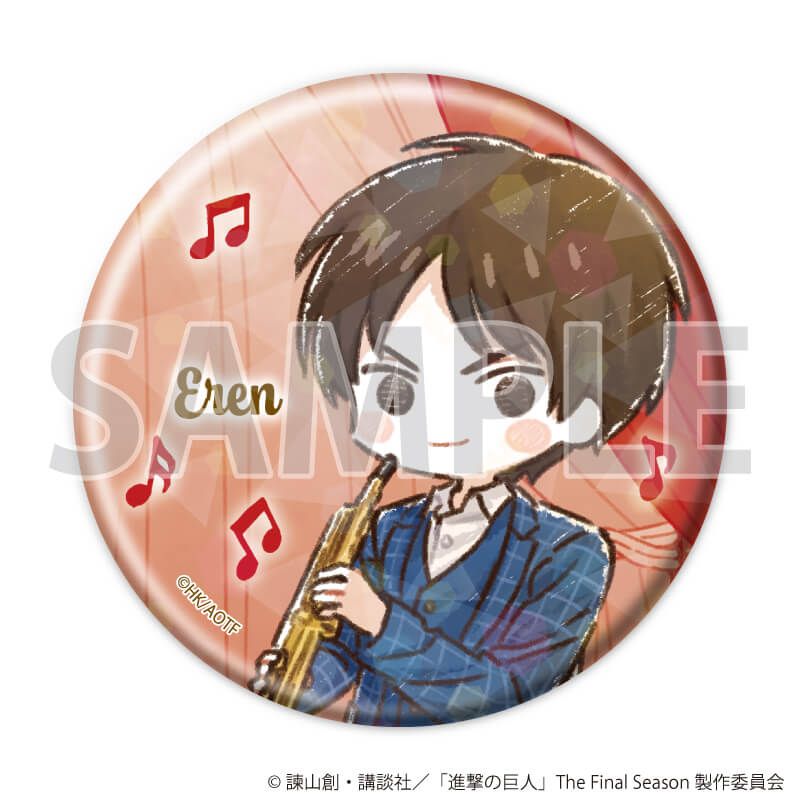 ホログラム缶バッジ(57mm)「TVアニメ『進撃の巨人』」01/ジャズver. Aセット ブラインド(7種)(グラフアートイラスト)