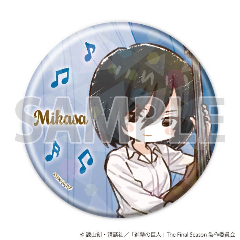 ホログラム缶バッジ(57mm)「TVアニメ『進撃の巨人』」01/ジャズver. Aセット ブラインド(7種)(グラフアートイラスト)