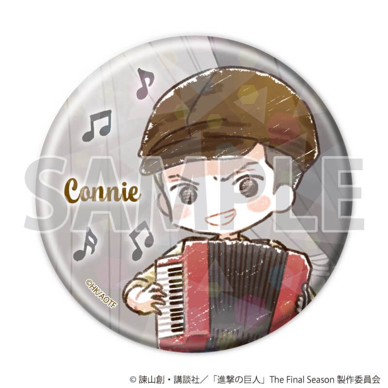 ホログラム缶バッジ(57mm)「TVアニメ『進撃の巨人』」01/ジャズver. Aセット ブラインド(7種)(グラフアートイラスト)