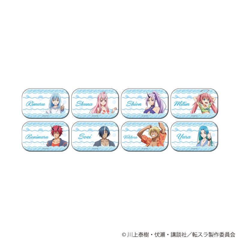 スクエア缶バッジ「劇場版 転生したらスライムだった件 蒼海の涙編」01/コンプリートセット(全8種)(公式イラスト)