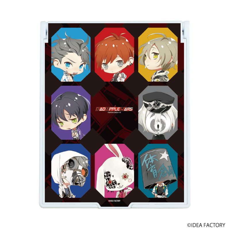 デカキャラミラー「BAD APPLE WARS」01/ちびキャラ集合デザイン(公式イラスト)