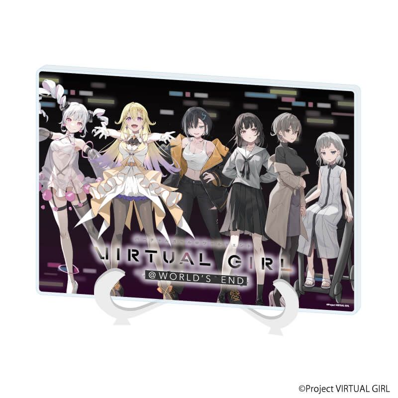 アクリルアートボード(A5サイズ)「VIRTUAL GIRL @ WORLD’S END」01/整列デザイン(公式イラスト)