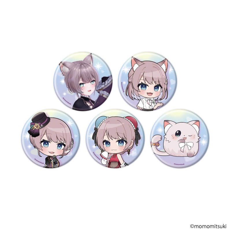 缶バッジ「美月もも」01/ブラインド(5種)(公式&描き起こしイラスト)