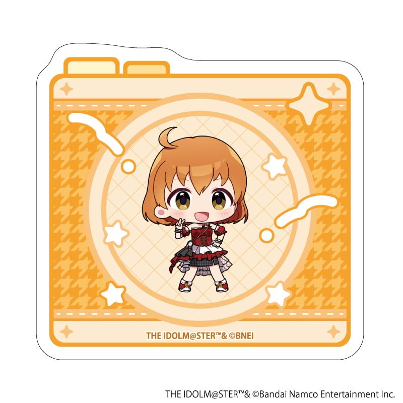 ダイカットステッカー「アイドルマスター ミリオンライブ！」10/矢吹可奈 アイドル衣装ver.(ミニキャライラスト)