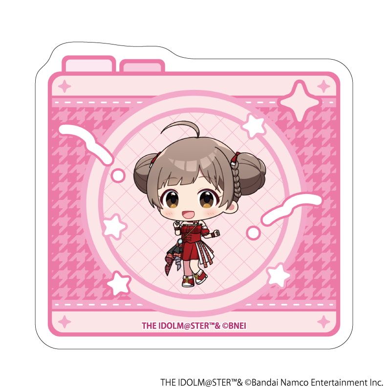 ダイカットステッカー「アイドルマスター ミリオンライブ！」09/箱崎星梨花 アイドル衣装ver.(ミニキャライラスト)