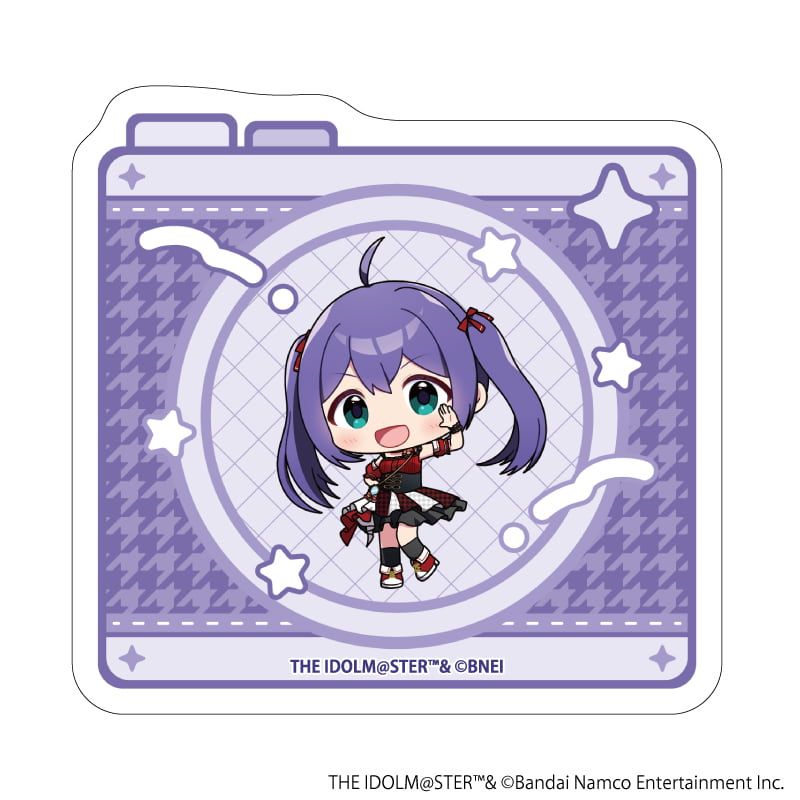ダイカットステッカー「アイドルマスター ミリオンライブ！」03/望月杏奈 アイドル衣装ver.(ミニキャライラスト)
