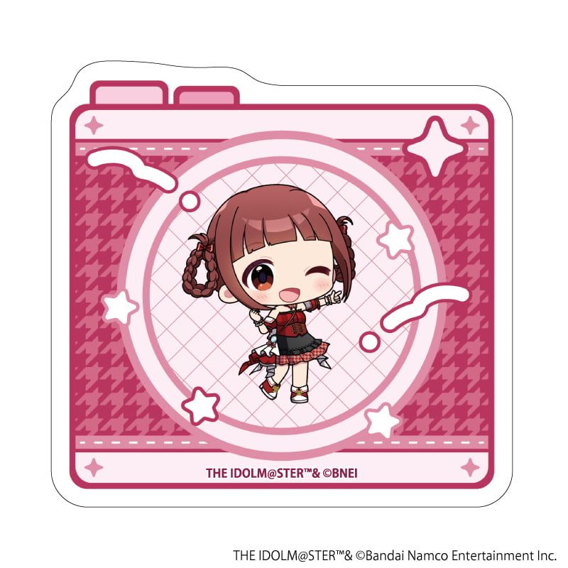 ダイカットステッカー「アイドルマスター ミリオンライブ！」02/松田亜利沙 アイドル衣装ver.(ミニキャライラスト)