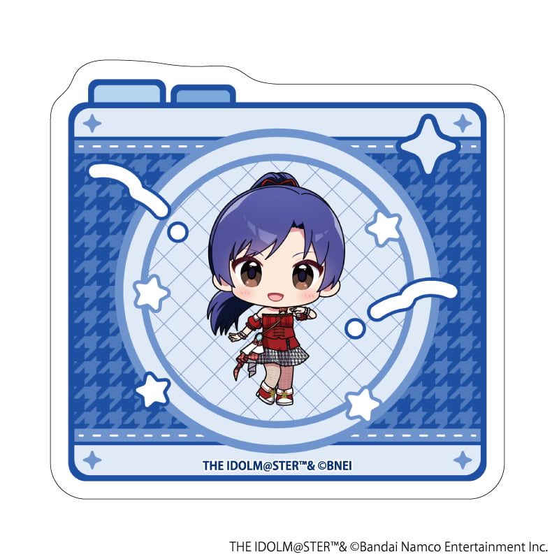 ダイカットステッカー「アイドルマスター ミリオンライブ！」01/如月千早 アイドル衣装ver.(ミニキャライラスト)