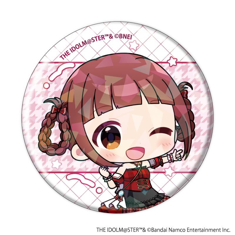 ホログラム缶バッジ(57mm)「アイドルマスター ミリオンライブ！」04/アイドル衣装ver. トレーディング(10種)(ミニキャライラスト)