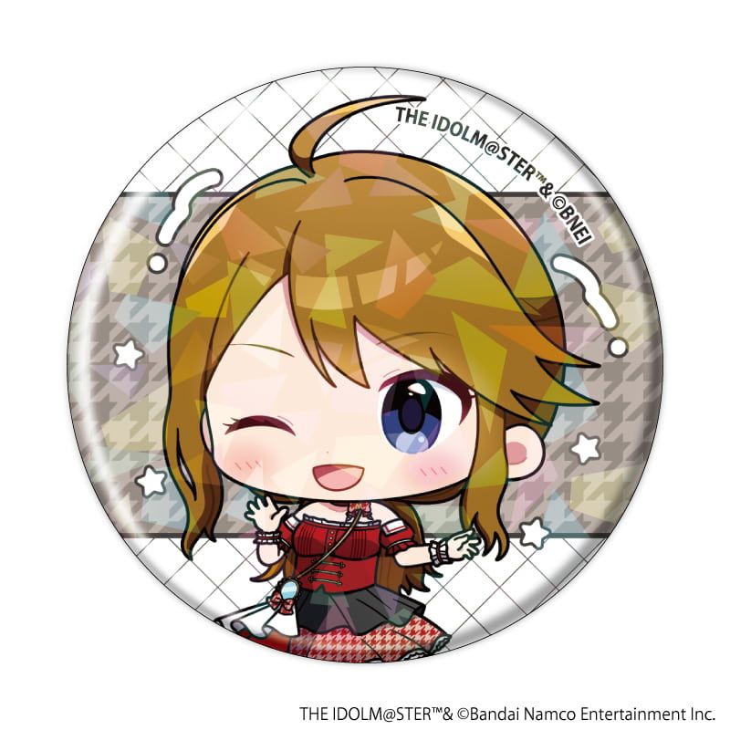 ホログラム缶バッジ(57mm)「アイドルマスター ミリオンライブ！」04/アイドル衣装ver. トレーディング(10種)(ミニキャライラスト)