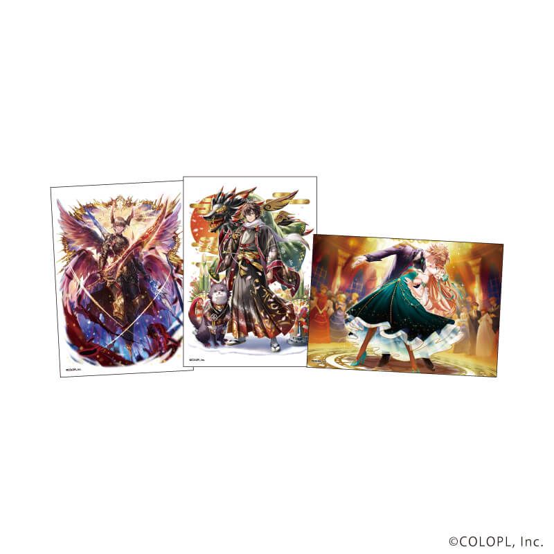 L版ブロマイド3枚セット「クイズRPG 魔法使いと黒猫のウィズ」15/D(公式イラスト)