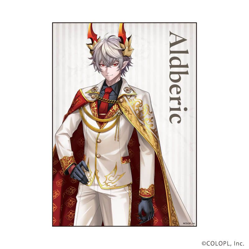 A3クリアポスター「クイズRPG 魔法使いと黒猫のウィズ」03/アルドベリク ホワイトデーver.(描き下ろしイラスト)