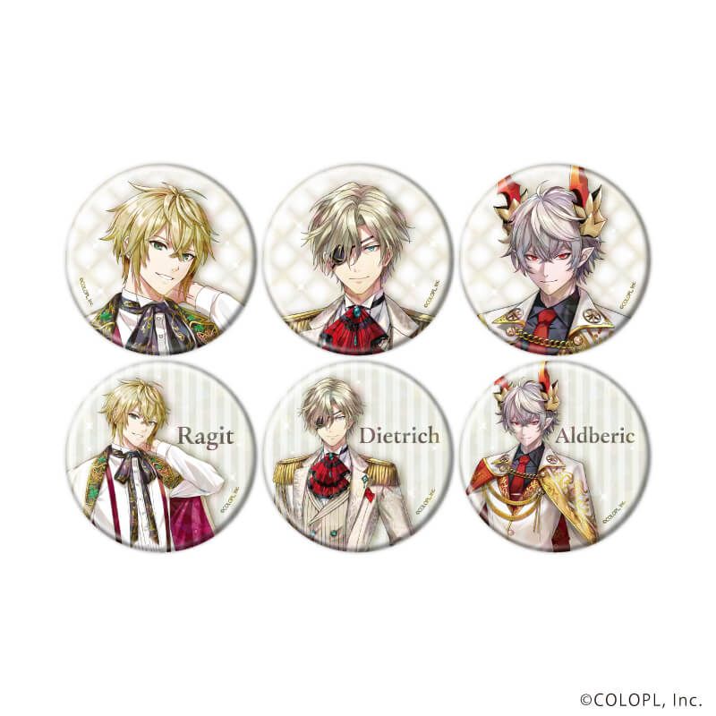 ホログラム缶バッジ(57mm)「クイズRPG 魔法使いと黒猫のウィズ」06/ホワイトデーver. コンプリートセット(全6種)(描き下ろしイラスト)