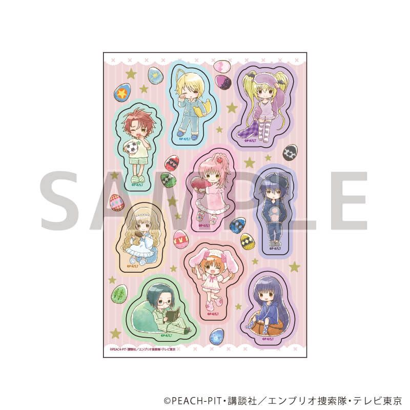 PETANTシール「TVアニメ『しゅごキャラ！』」01/集合デザイン お泊り会ver.(グラフアートイラスト)