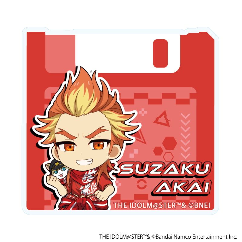 クリアステッカーミニ「アイドルマスター SideM」01/紅井 朱雀 サイバーパンクver.(ミニキャライラスト)